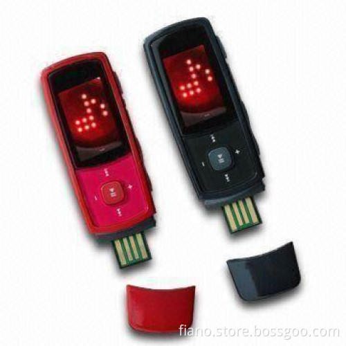 Flash MP3 Players with Maximum Capacity of 16GB, Sized 76 x 25.7 x 9.50mm
